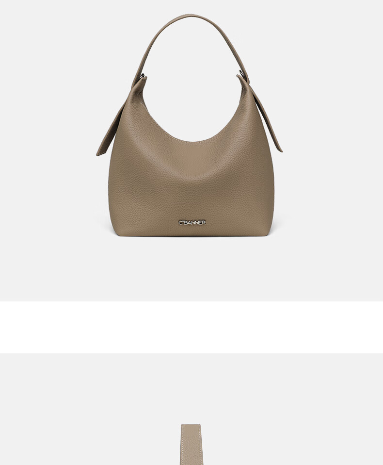 C.BANNER Top-Grain Leather Handbag, Women's Bag, Tote Bag, Shoulder Bag, Crossbody Bag, Light Luxury Brand, Birthday Gift for Girlfriend on May 20 7