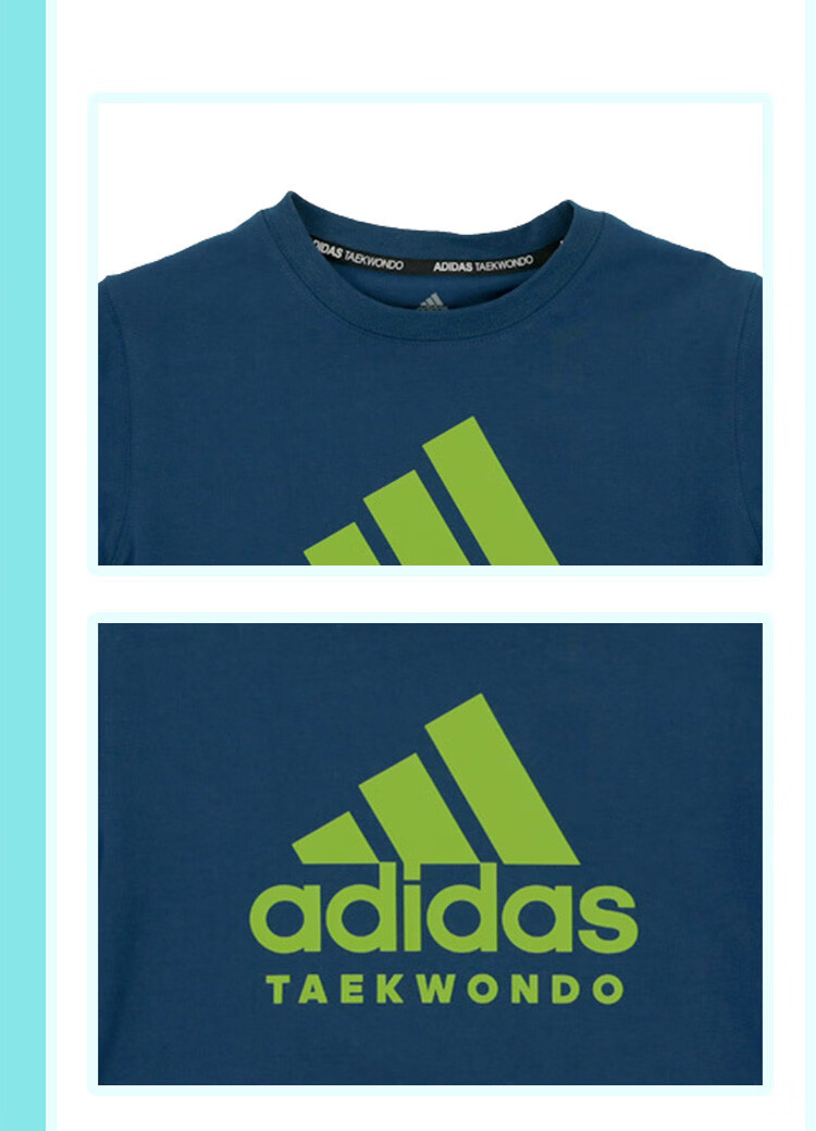 Adidas 2025 New Children's Short-Sleeve T-Shirt, Summer Outdoor Sports Casual Versatile Top, White + Gold, Size 116 23