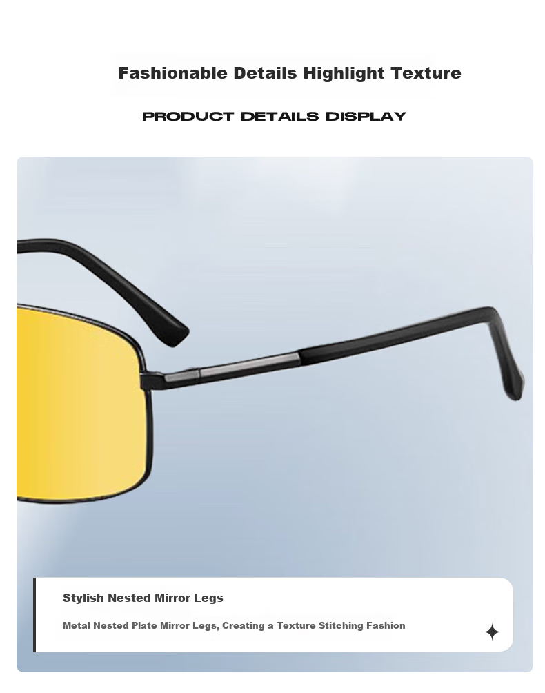 HELEN KELLER Day And Night Photochromic Glasses for Men And Women, High-Definition Driving Sunglasses H8758Y01 5