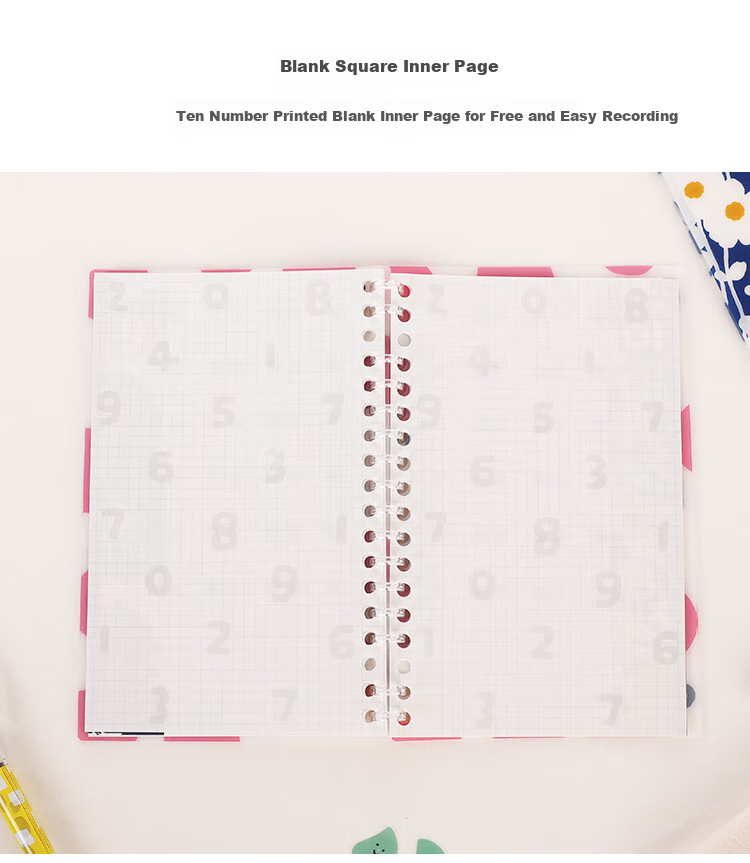 KOKUYO SOUSOU Collaboration B6 Loose-Leaf Notebook Portable Journal 30 Sheets, Roman Numerals And Dots WSG-DT1XA 5