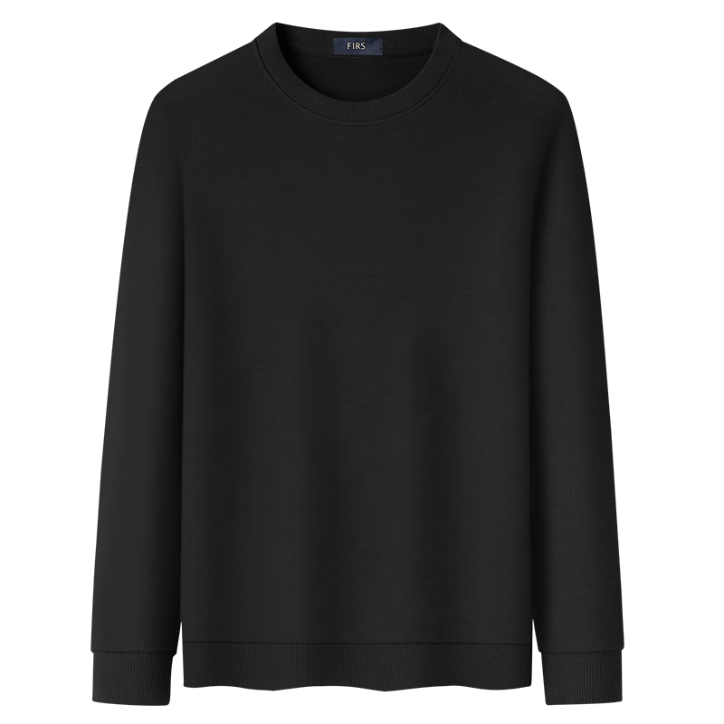 FIRS [7A Antibacterial] Men's Sweatshirt, Spring And Autumn Soft Skin-Friendly Silk Milk Silk Pullover, Casual Elastic Top