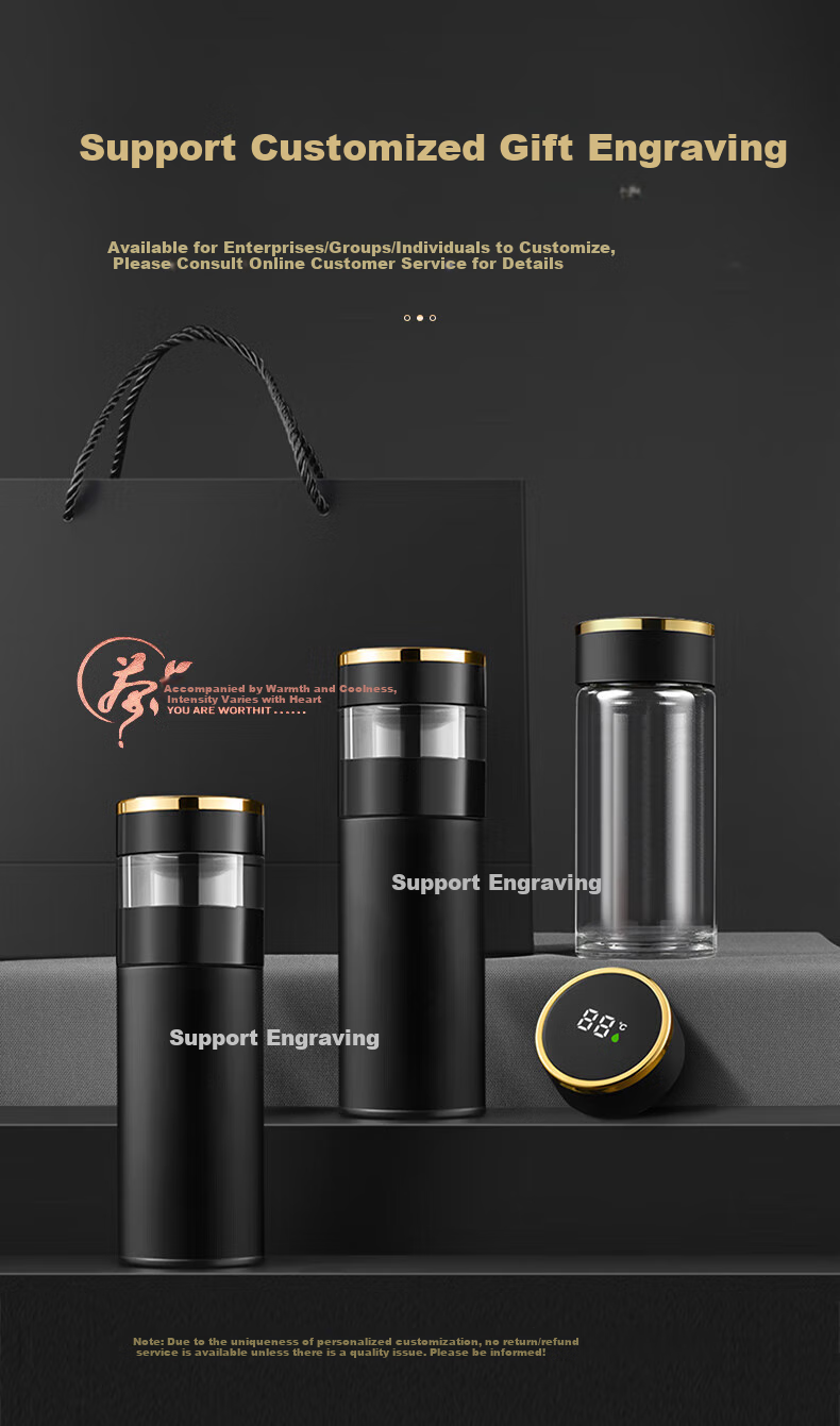 Mixiaoshu Insulated Mug for Men with Tea Infuser Cup, Mid-Autumn Festival Gift for Boyfriend, Father, Birthday Present for Husband, Practical Gift for Me 3