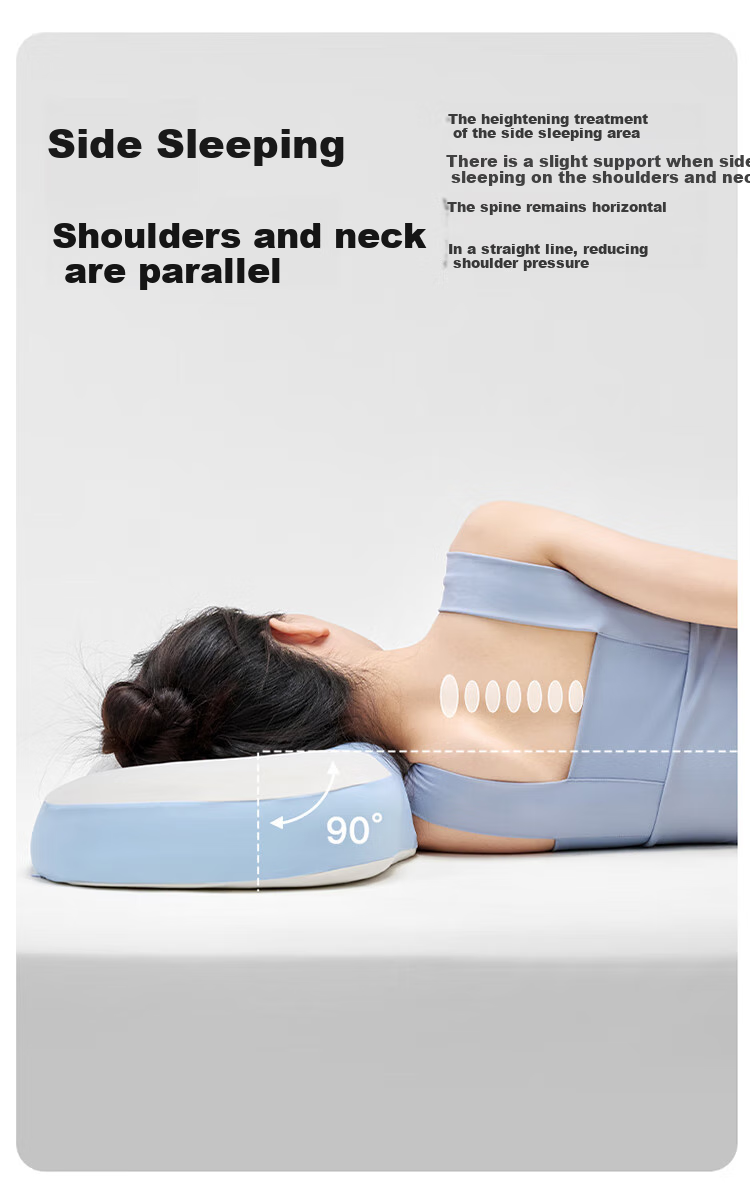 Lafufeier Latex Pillow, Thai Natural Import, Fits Neck Cervical Spine, Massage Granules, Adult Professional Pillow Core 3