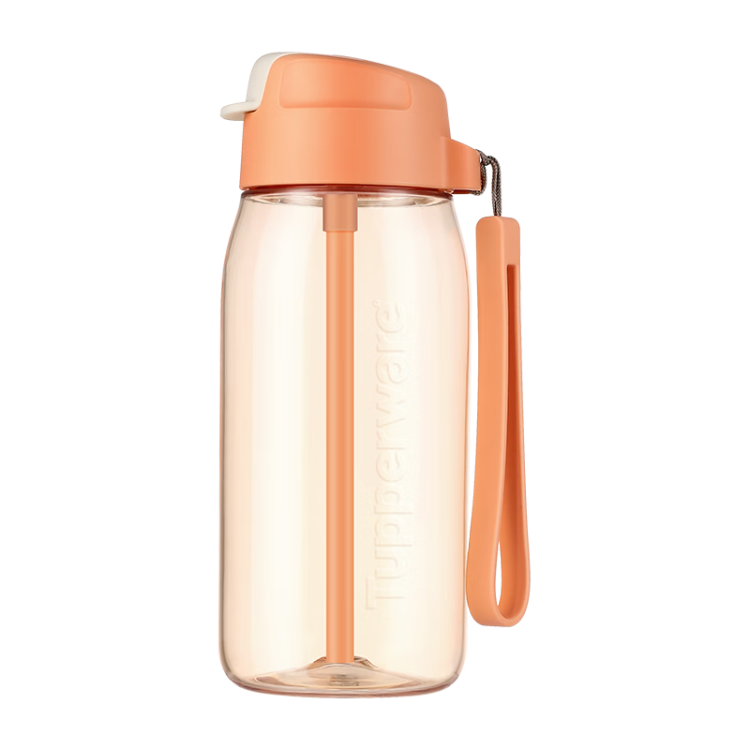 Tupperware Plastic Cup 550ml for Men, Women, Students, Sports with Straw Water Bottle Large Capacity Tea Cup Mid-Autumn Festival Gift