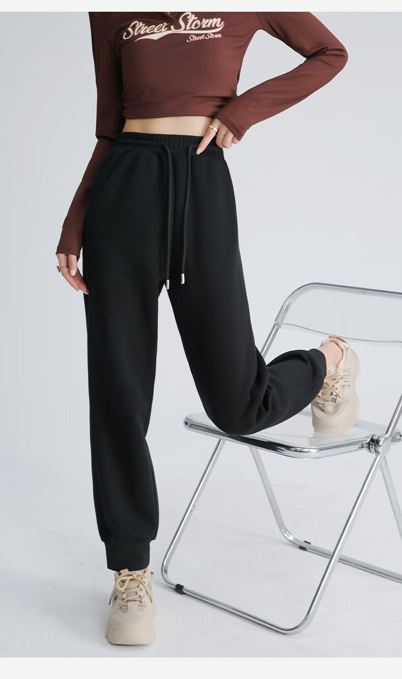 MJ STYLE Women's Joggers Pants for Spring And Autumn 2026, New Style for Petite Women, Versatile Outdoor Casual Sports Windproof Trousers 14