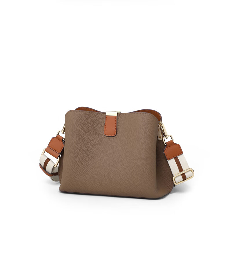 Aiqinghai Top-Grain Leather Handbag, Women's Crossbody Bag, Shoulder Bucket Bag, Stylish Birthday And Mother's Day Gift, Practical Present for Mom 6