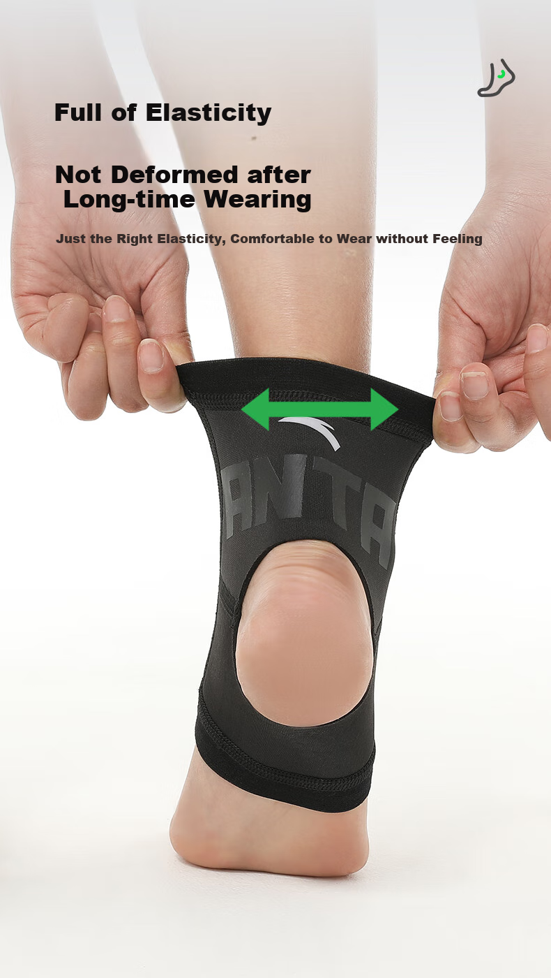 ANTA Ankle Brace, Foot Support, Prevents Sprains, Post-Injury Fixation, Supports Basketball Sports Ligament Injury, Lightweight, Black, Size L 8