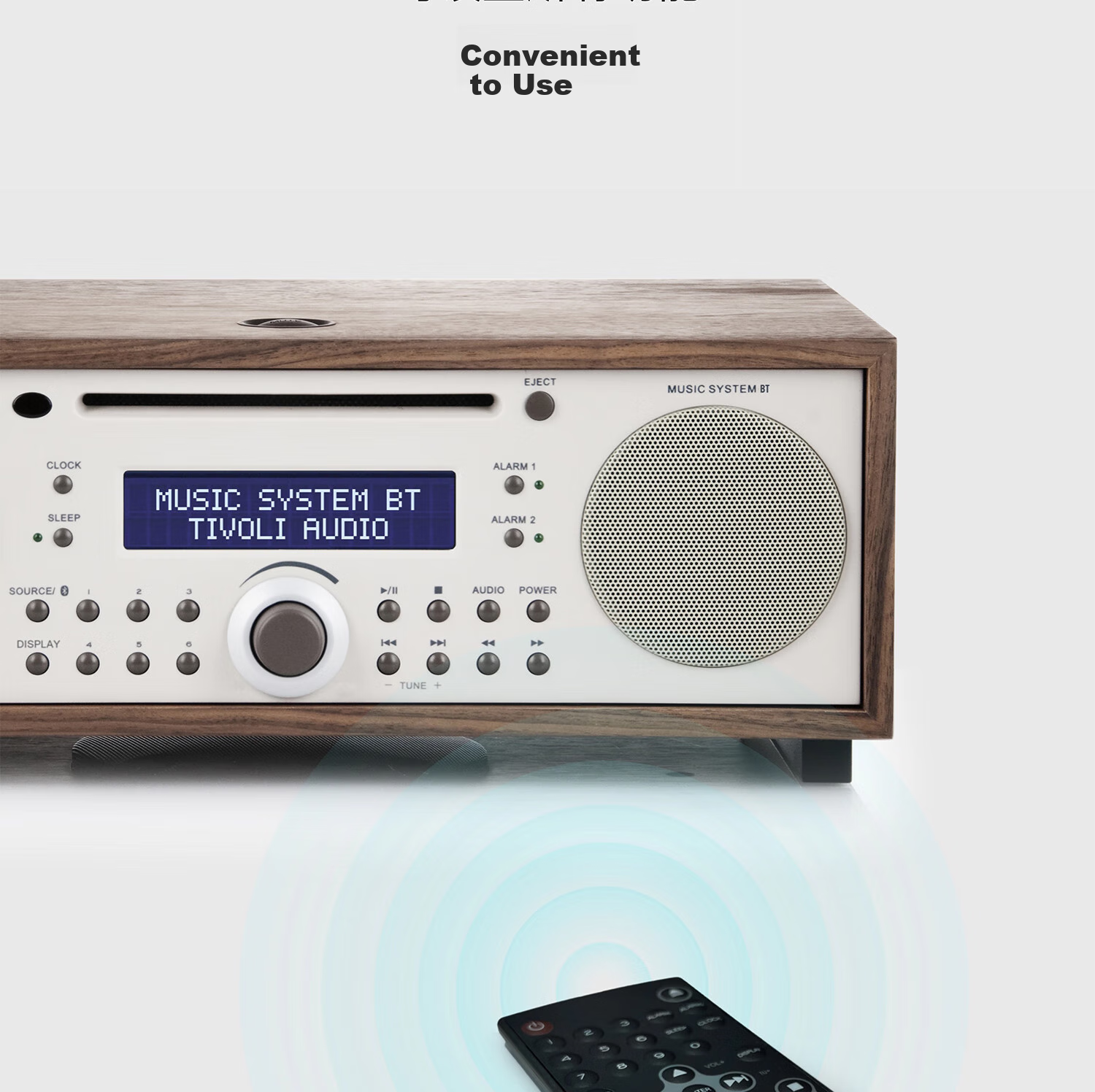 Tivoli Audio MSYBT Wooden Vintage Home Speaker CD Player Bluetooth Speaker HIFI Sound System Home Theater Speaker Walnut/multi Color 15