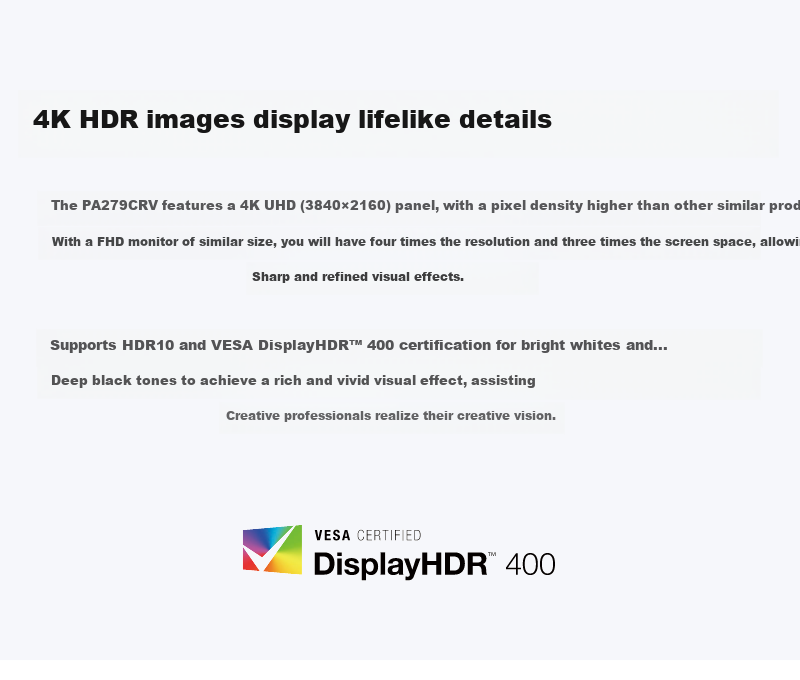 ASUS ProArt Dream 5K PA27JCV 27-inch Monitor 5K Resolution Global Apple Color Adaptation HDR500 Full-Link Color Accuracy Design for Photo Editing PC 5
