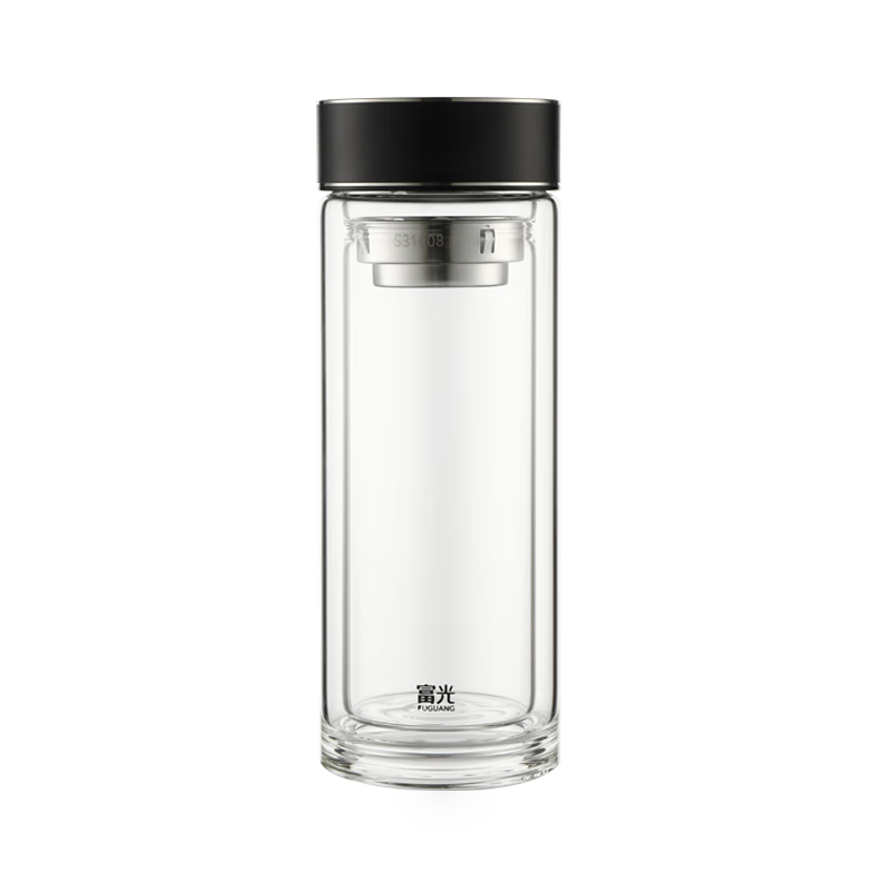 Fuguang Glass Tea Separation Infuser Cup High Borosilicate Double Wall Glass Large Capacity Water Cup Birthday Gift