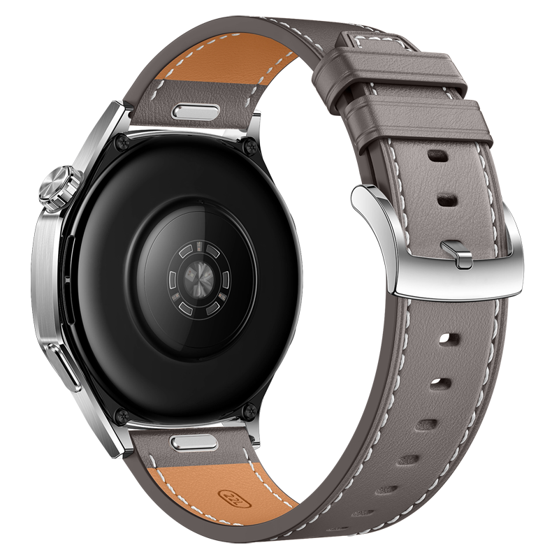 Binghong Genuine Leather Watch Strap for Huawei GT6 GT5 GT6 Pro GT5 Pro Ultimate 2 Watch5 GT4/3 Press Gray 46/22mm