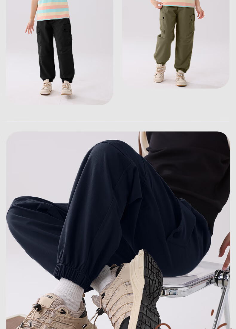 Baleno Children's Pants, Spring And Autumn 2026 Style, for Older Kids, Outdoor Waterproof Cargo Pants, Boys And Girls Sports Hiking Trousers 10