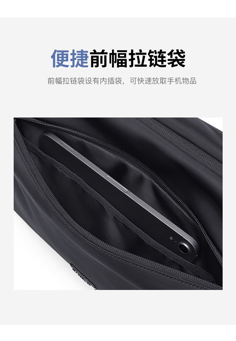 POLO Shoulder Bag for Men, Horizontal Style, Large Capacity Crossbody Bag, Casual IPad Bag, Phone Bag, Sports Messenger Bag, Birthday Gift for Me 6