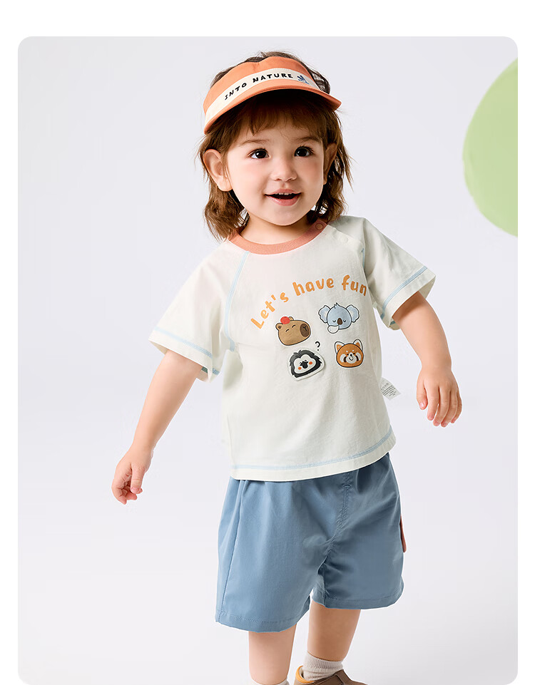 BALABALA Baby Short-Sleeve Set, Boys' Summer Outfit, Girls' Stylish Two-Piece Set, Fashionable Fresh Cute 208225119201 11
