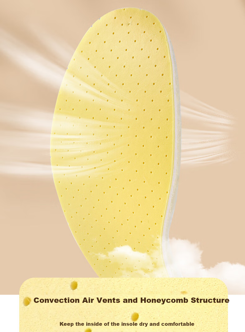 FOOTOPPO Latex Wool Insoles for Women, Winter Cold-Proof Warm Fleece-Lined Insoles for Men, Thick Soft-Soled Fleece Linings for Winter 9