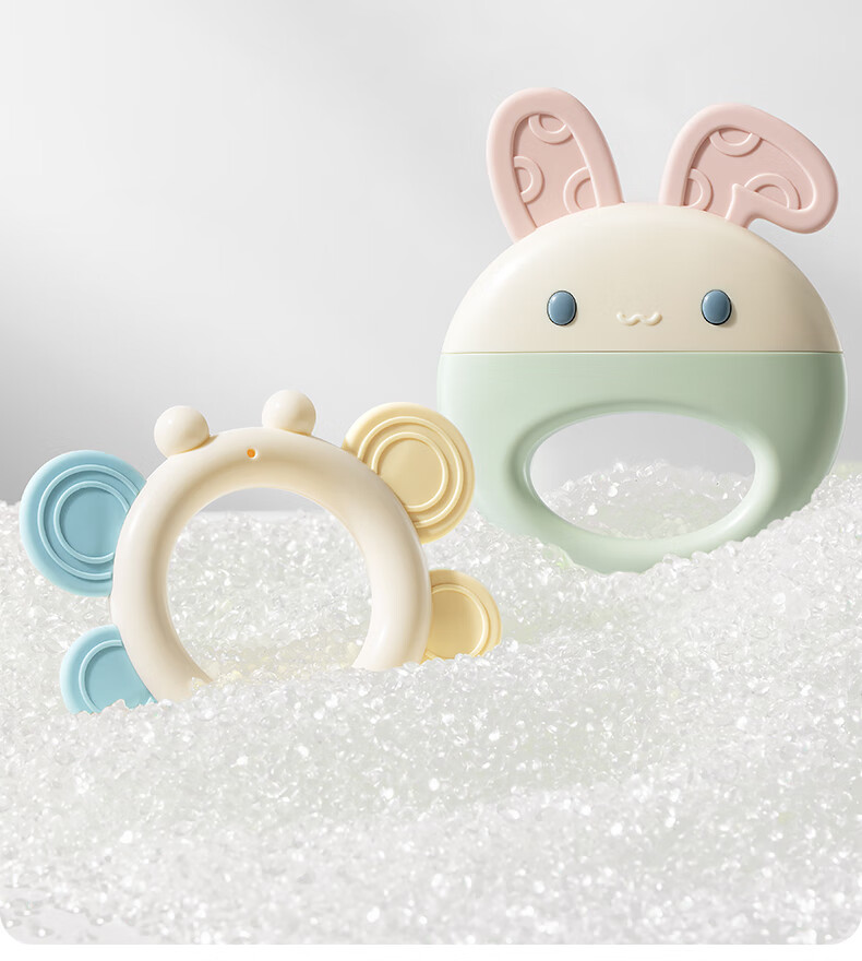 Beitaisi Baby Rattle Toy, Chewable Teether, Infant Toy Gift Box, 0-6 Months And 1 Year Old Grip Training, 6-Piece Set 9
