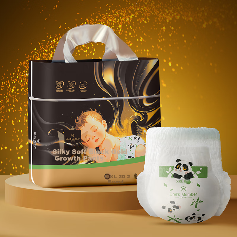 Подгузники-трусики One's Member OM Silky Black Gold XXL, 20 шт., для детей от 15 кг