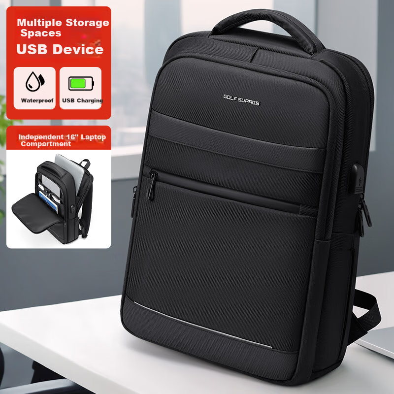 GOLF Business Backpack for Men, Laptop Bag 14/16 Inch Notebook Backpack for Travel, Apple Huawei Schoolbag