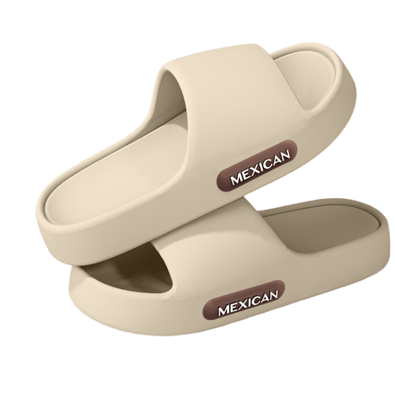MEXICAN Slippers for Men And Women, EVA Home Use Sandals, Summer Outdoor Wear, Shower Non-Slip Bathroom Indoor Couple Quiet Shoes, Size 40-41