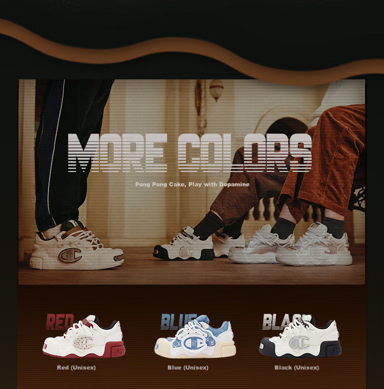 Champion American Champion Sneakers for Women And Men, Trendy Fashion Thick-Soled Height-Increasing Puffy Open-Face Bread Shoes 24SST05 7