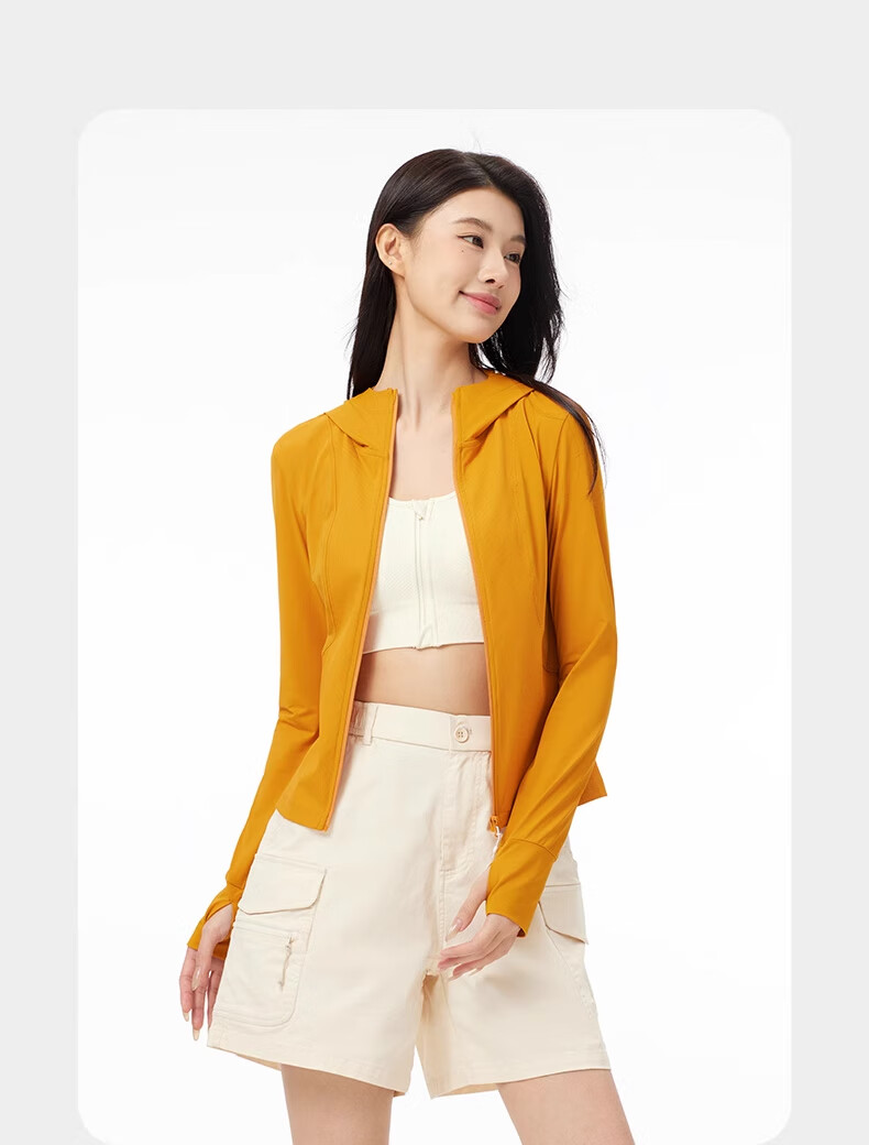 CAMEL Outdoor Original Yarn Sun Protection Jacket 2025 Spring Summer Quick-Dry Slim Fit Ice-Feel Sun Protection Coat 1109 M 21