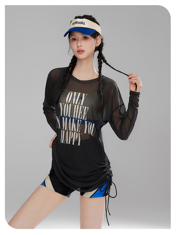 Sanqi Women's Conservative Two-Piece Swimsuit Set with Long Sleeves, Slimming Cover-Up for Sports, Hot Springs And Beach Swimming, 2XL 7