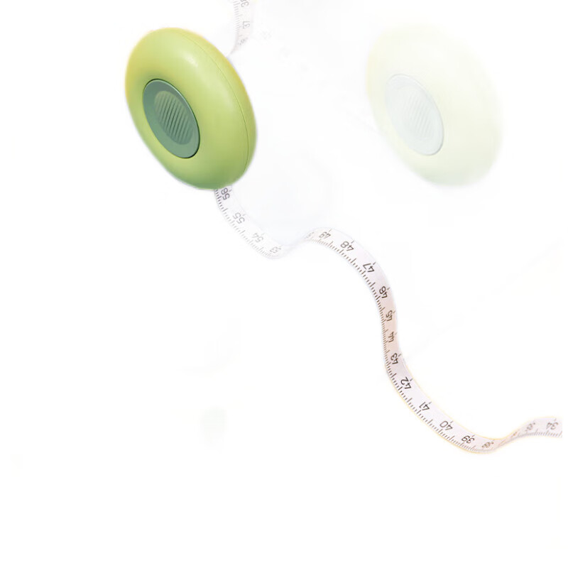 Deli 2m Mini Cute Leather Tape Measure Retractable Portable Measuring Tape for Height/Bust/Waist TT102 Green