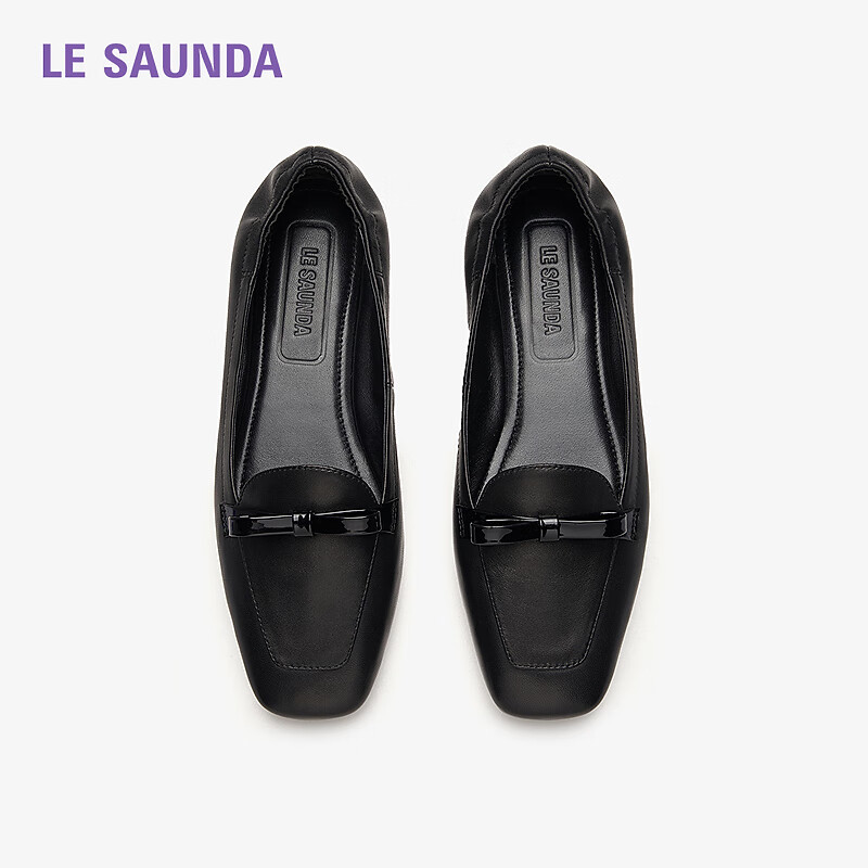 Laird Spring Summer Flat Ballet Shoes Commuter Versatile Loafers Women 6M06804 Milk Tea Apricot BEK 34