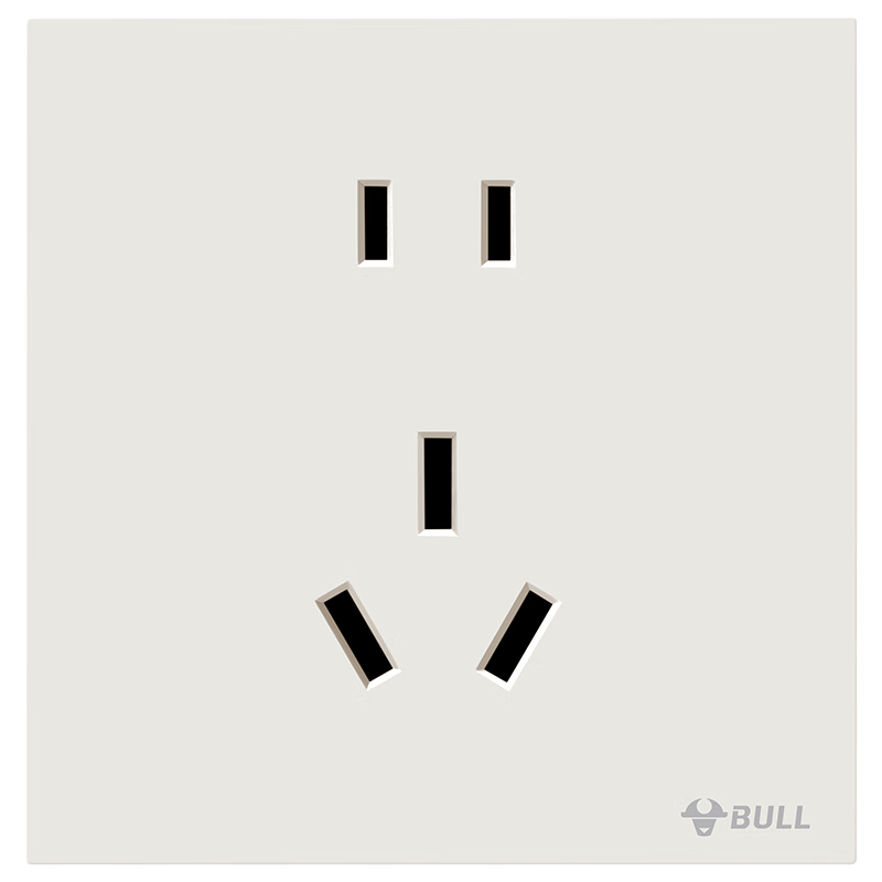 BULL G57 Butterfly Wing Ultra-Thin Skin-Feel Switch Socket Two-Hole 10A Three-Hole 16A Socket G57Z227 Milk Velvet Coffee