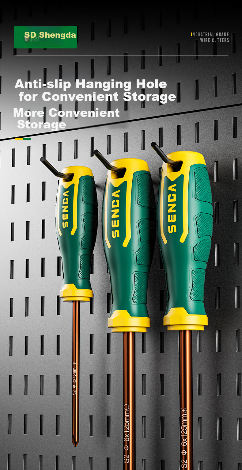 Shengda Screwdriver Set, Phillips And Flathead Industrial Grade Strong Magnetic Screwdriver Kit, Ultra-Hard Screwdriver, Small Screwdriver, Hardware Tools 11