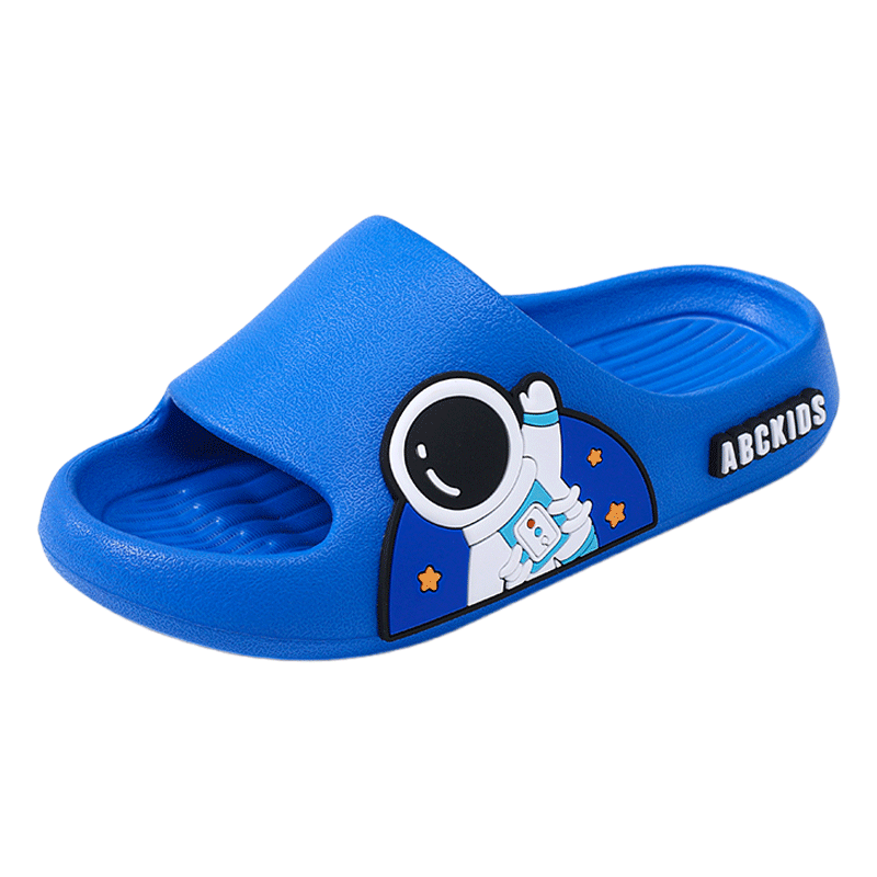 ABC KIDS Children's Sandals, Boys Indoor Bath Slippers, Baby Home Slides, Girls Space Slippers, 8508 Royal Blue, Size 34-35