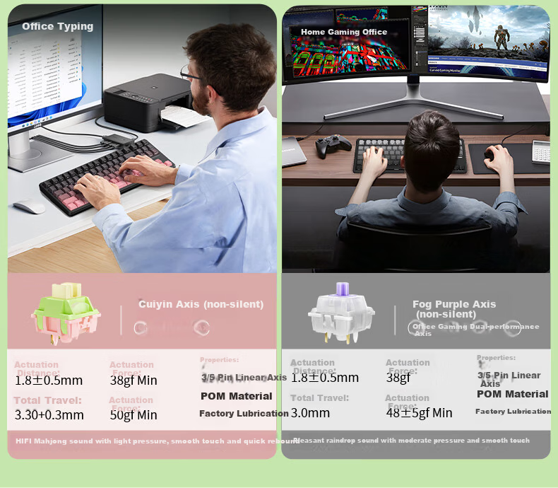 Langtu T88 Mechanical Keyboard Wired Wireless Bluetooth Tri-mode 88-Key Silent Keyboard Gaming E-sports Computer Office Keyboard 10000mAh Blackberry Strawberry Milkshake Switch 8