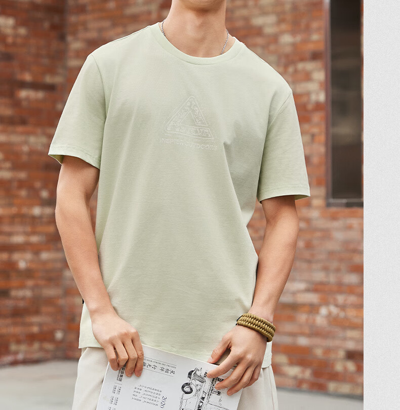 Peak Men's Summer Short Sleeve Ice Silk Breathable Cool Casual Loose Sports Outdoor Trendy Cotton T-Shirt DF652250 13