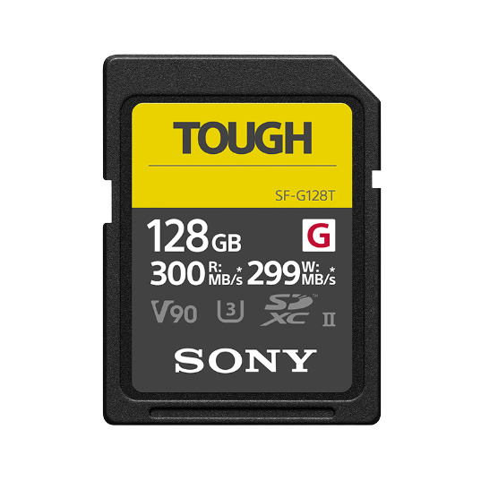 SONY 128GB SD Memory Card SF-G128T/T1 SF-G Series TOUGH Specification Triple Protection Card Read 300MB/s Write 299MB/s Camera Memory Card