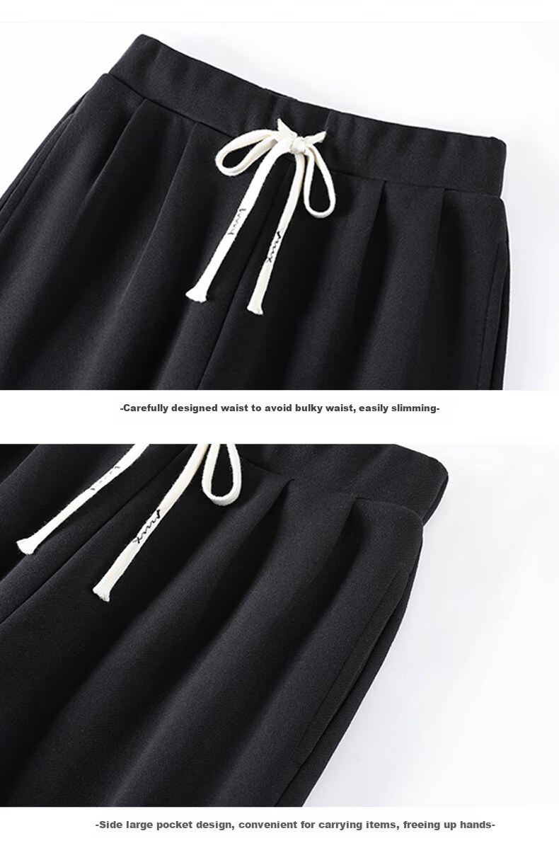 MJ STYLE Starry Sky Cotton Casual Women's Outfit, Spring And Autumn 2026 New Style, Stand-Up Collar Short Cardigan Jacket, Straight Wide-Leg Pants Two-Piece Set 15