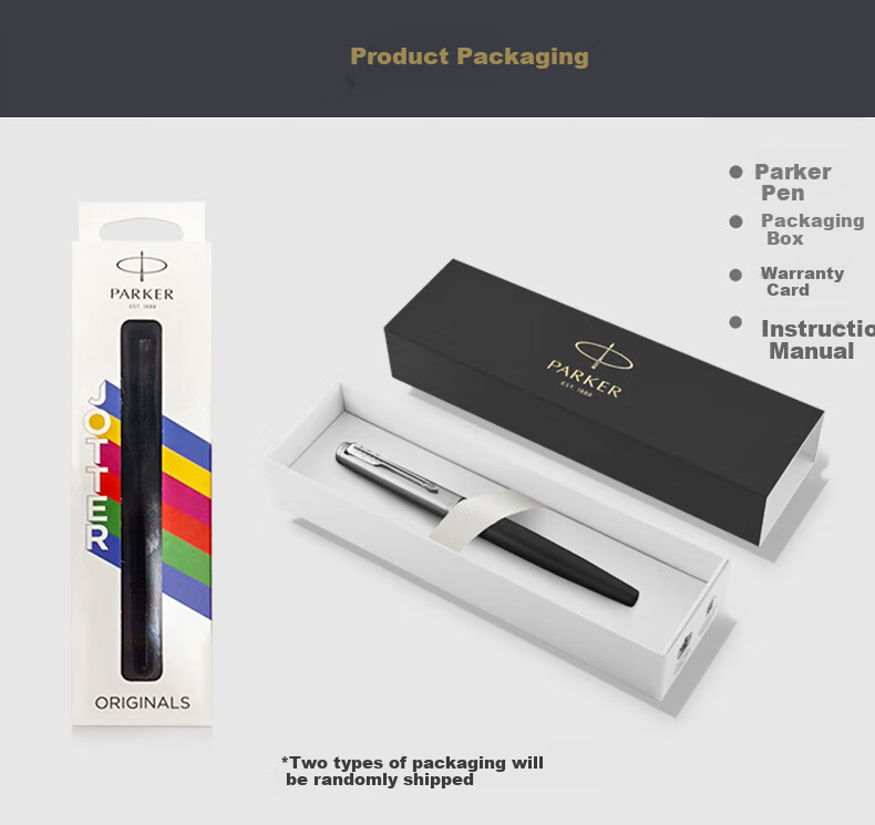 PARKER Fountain Pen, Calligraphy Practice Book, Custom Engraving, Gift-Giving, Jotter Vintage Black Ink Pen + Small Ink Gift Box, Mid-Autumn Festival Gift for Friends, Baition Discount 2