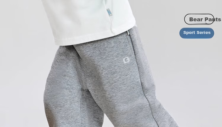 Ciciibear Moisture-Wicking Bear Pants, Ciciibear Boys' Knit Pants Spring And Autumn Style Sweatpants, Baby Casual Pants Children's Trousers 1