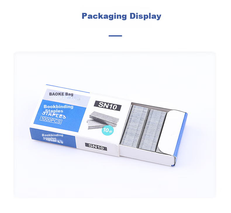 BAOKE [Lowest Price Online] 3C Digital Low-Price SN10 Staples/Binders #10, 1000 Pieces/box, 10 Boxes, Office Supplies 5