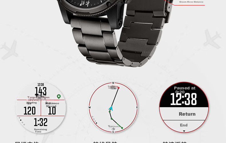 Beidou Watch Syntime Pilot Satellite Timekeeping Positioning Waterproof Heart Rate Sports Multifunctional Smart Outdoor Watch 5
