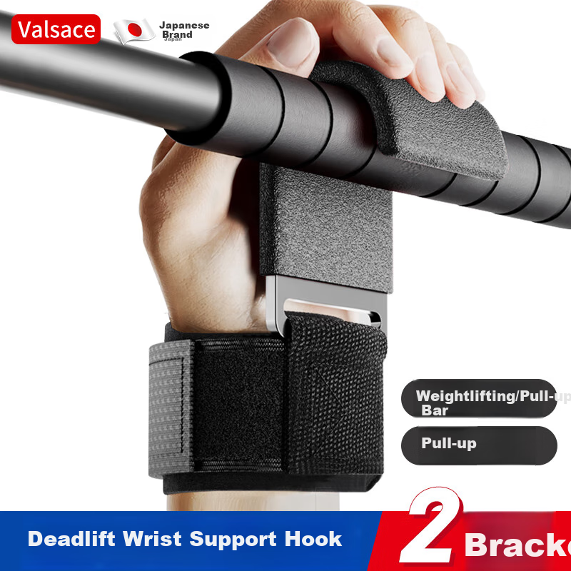 Valsace Pull-Up Assistance Hook, Wrist Strap Hook, Anti-Slip Hand Iron Hook, Single Bar Auxiliary Device, Lumbar Traction Hanging Stretching Aid