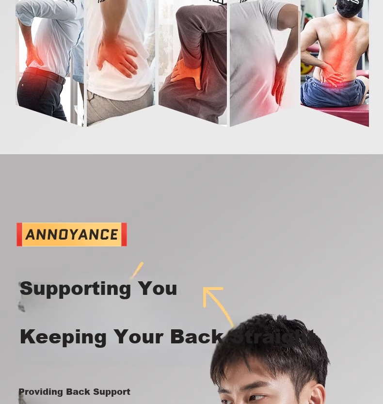 Li-Ning Back Support Belt for Men And Women, Sports Fitness Lumbar Disc Herniation Lumbar Muscle Strain Medical-Specific Warm Long-Sitting Support Waist Brace 9