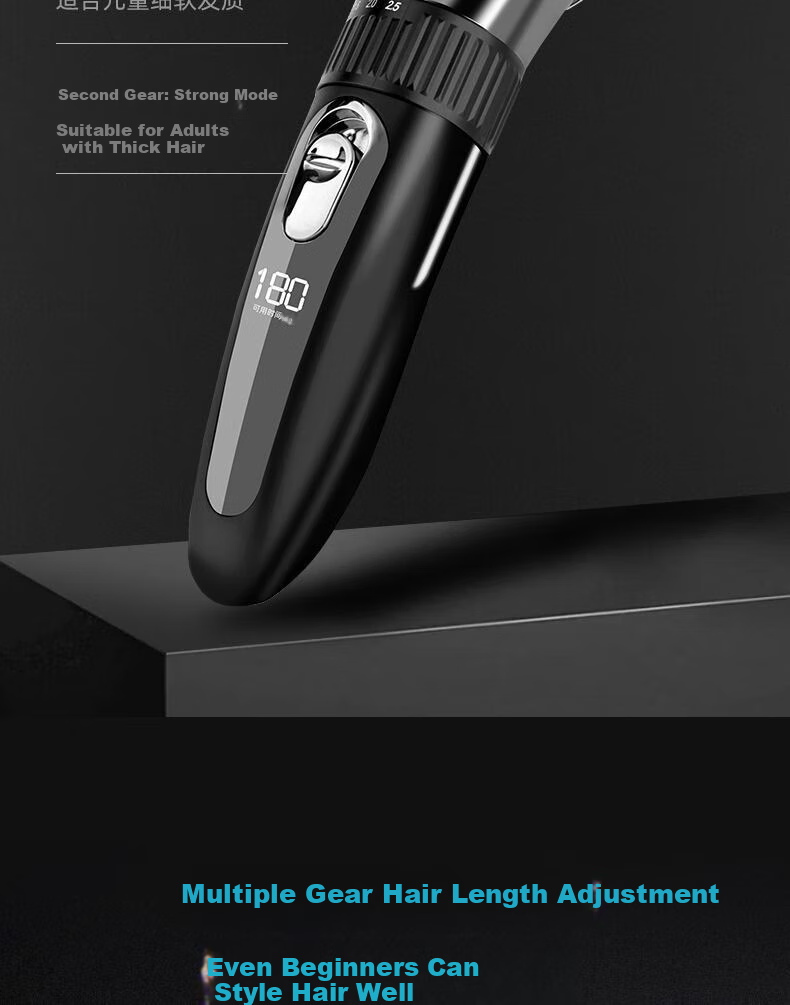 FLYCO Professional Electric Hair Clipper Smart Cordless Hair Trimmer for Adults and Kids Home Use Haircut Tool FC5916 5