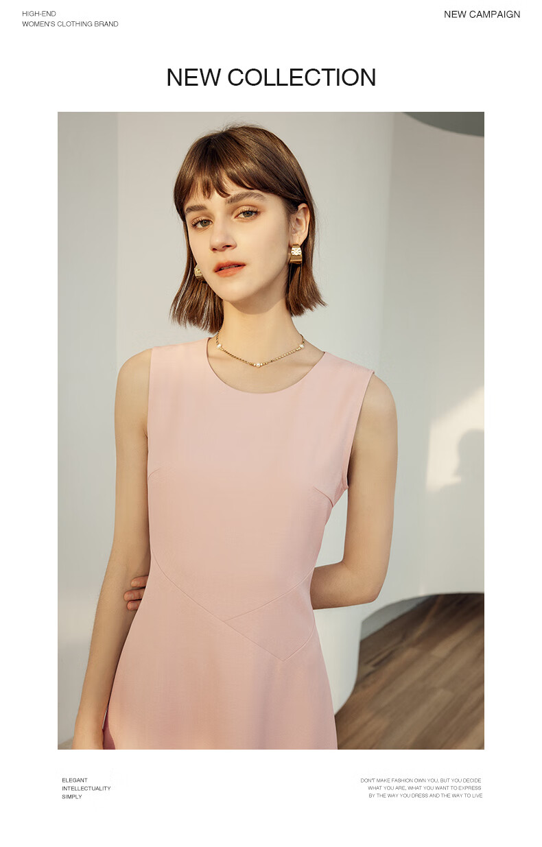YANYEE Elegant Dress Women 2024 Autumn Waist-Slimming Simple Vest Dress Inner Dress Black 1 XL 14