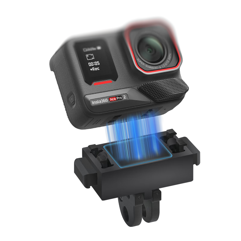 Qiye Magnetic Quick-Release Bracket, Compatible with Insta360 Ace Pro 2 Action Camera Accessory, Ace Pro Magnetic Quick-Release Base, Quick-Release Adapter