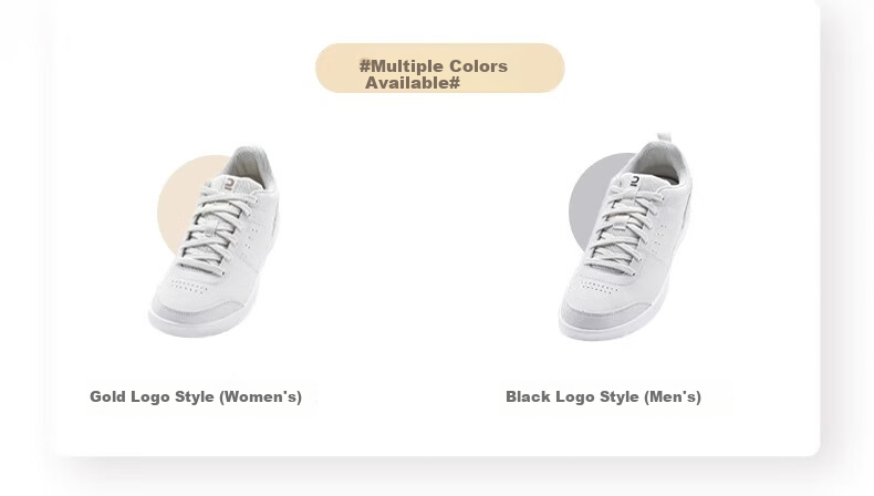 DECATHLON White Sneakers, Skateboard Shoes, Tennis Shoes, Shock-Absorbing, Breathable, Couple Shoes, Off-White, Size 41-4423219 3