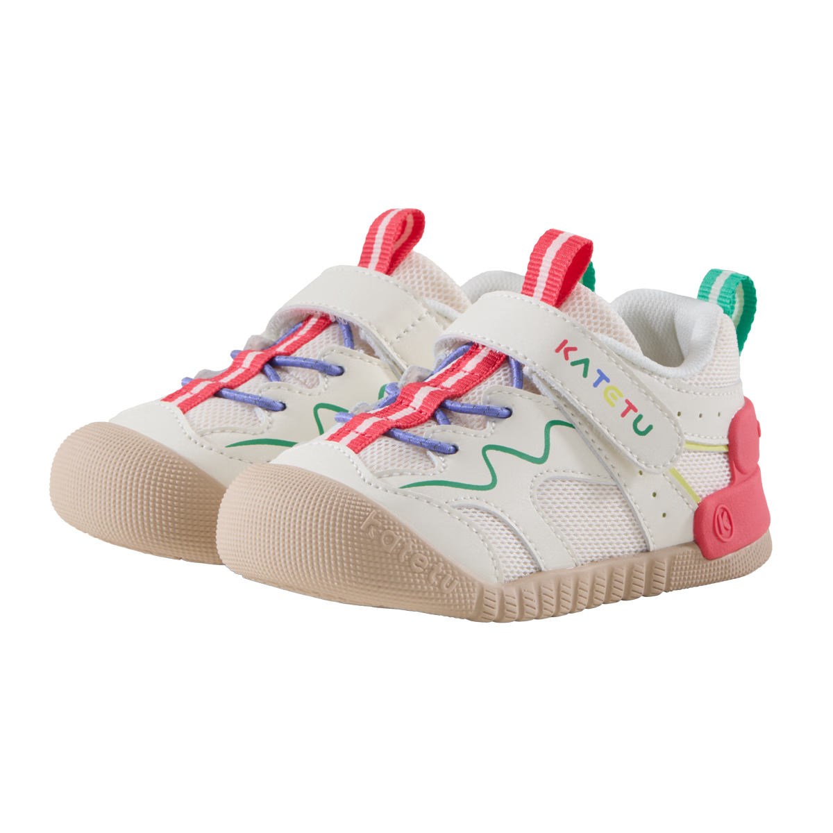 Katetu Baby Walking Shoes Spring Style Mesh Small K Shield Functional Shoes, Non-Slip Breathable Infant Kindergarten Indoor Shoes X5AE007