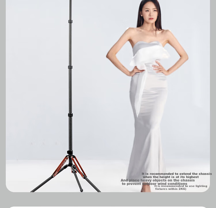 Fotopro TR-02A Portable Reverse Folding Aluminum Alloy Tripod, Photography Studio Stand, Photo LED Host Light Stand, Studio Light Tripod 15