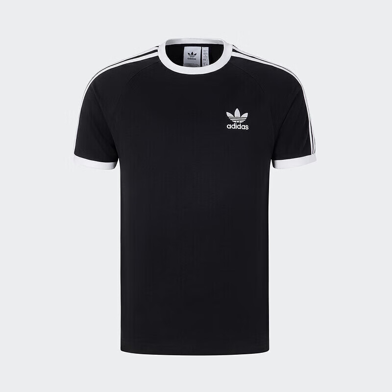 Adidas Trefoil Men's And Women's 3-STRIPES TEE Short-Sleeve, KB2459, Black, Size M