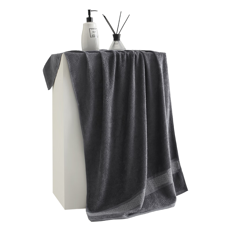 Zhuyibai Five-Star Hotel Large Bath Towel, Bamboo Fiber, Adult Absorbent, Men And Women, High-End Bath Towel, Wrap-Around Shower Towel, Dark Gray