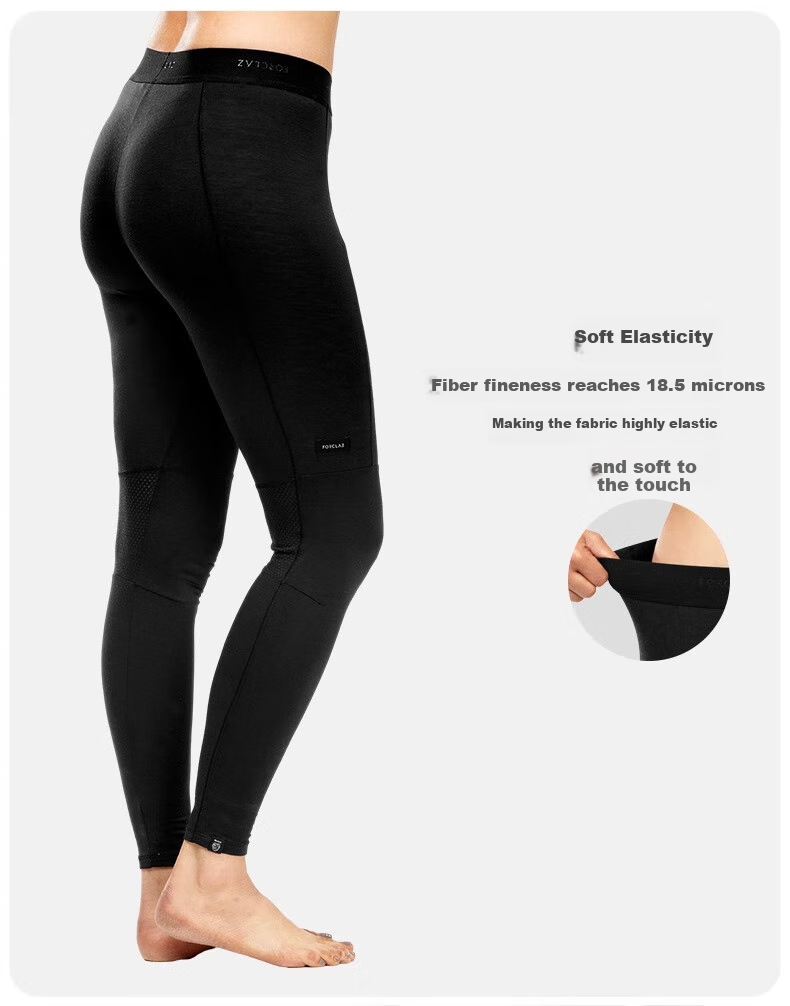 DECATHLON Odor-Resistant, Sweat-Wicking, Breathable Merino Wool Autumn And Winter Men's Thermal Long Pants MT500 Merino Wool S-2485009 6
